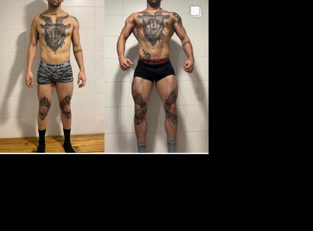 Comparativa fisica de alumno de cuerpo completo